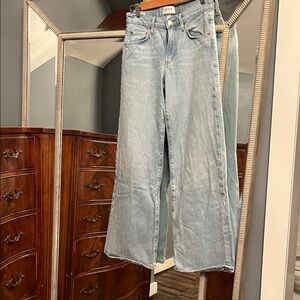 Agolde Light Blue Wide-Leg Jeans
